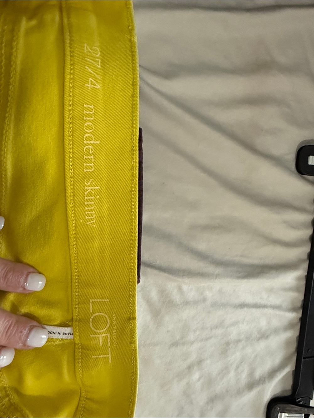 LOFT Bright Yellow Modern Skinny Jeans